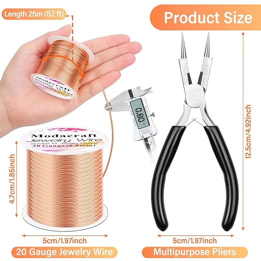 Modacraft 20 Gauge Copper Wire for Jewelry Making - Image 3