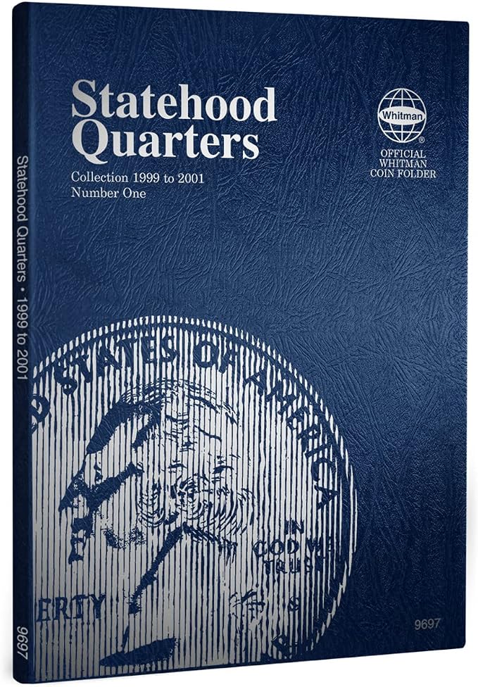 Whitman US Washington Statehood Quarter Coin Folder Volume 1 1999 – 2001 P & D by Unknown