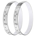 Adhesive Measuring Tapes,Steel Self Tape Measure,1/2" Wide Imperial & Metric Ruler Sticker, Stick On Table Saw and T Track for Woodworking, Drafting (White, Left to Right 39" 2PCS)