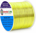 Mandala Crafts 12 Gauge Yellow Green Anodized Aluminum Craft Wire, 60 FT | by MandalaCrafts