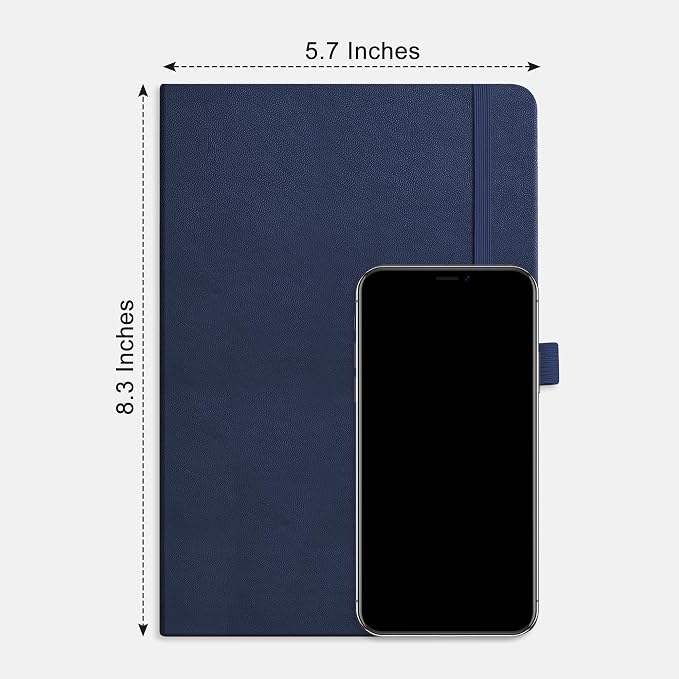 RETTACY Blank Journal Notebook, 192 Pages, A5 Medium Size | Leather Hardcover - Image 8
