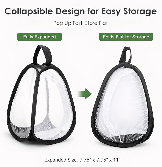 Kingrol 2 Pack Collapsible Insect & Butterfly Habitat Cage, Pop-Up Mesh - Image 4