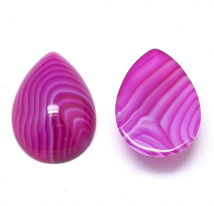 Fashewelry Natural Teardrop Flat Back Cabochons Beads - Image 2