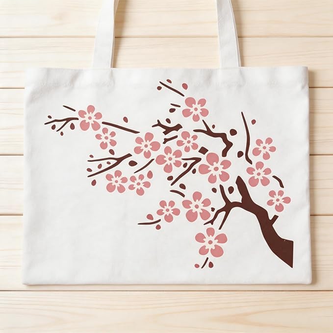TIAMECH A4 Reusable Cherry Blossom Stencil - Image 6