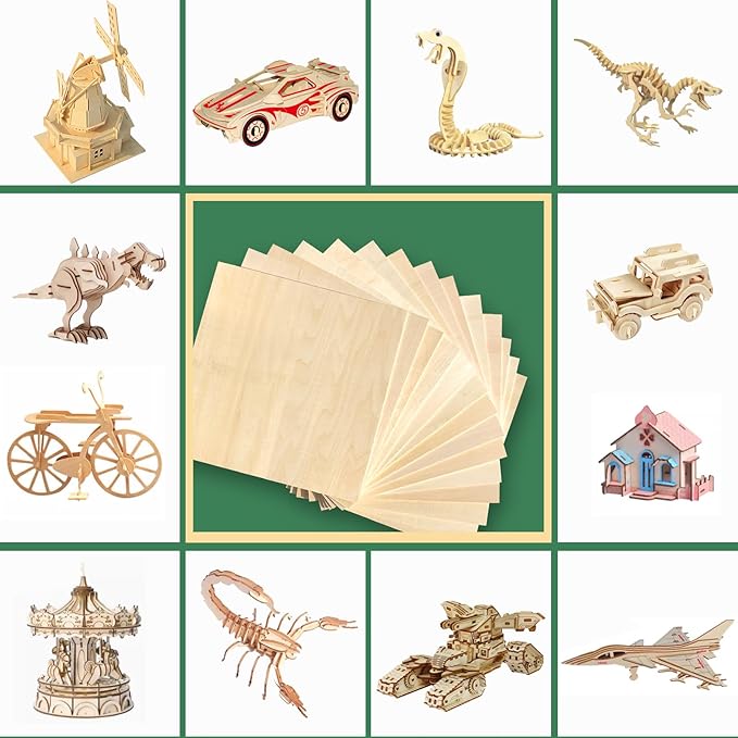 48 Pack 12"x12"Basswood Sheets 1/8", 3mm Basswood - Image 4