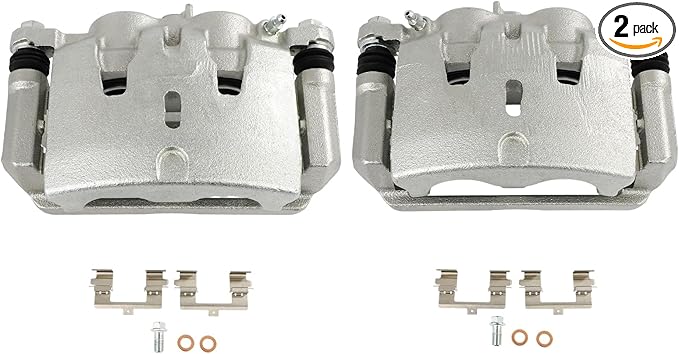 SCITOO 19B3826A 19B3827A Front Left & Right Disc Brake Calipers w/Bracket Fit For Acura For MDX 2014-2019,For Honda For Pilot 2016-2019,For Honda For Ridgeline 2017-2019, Double Pistons
