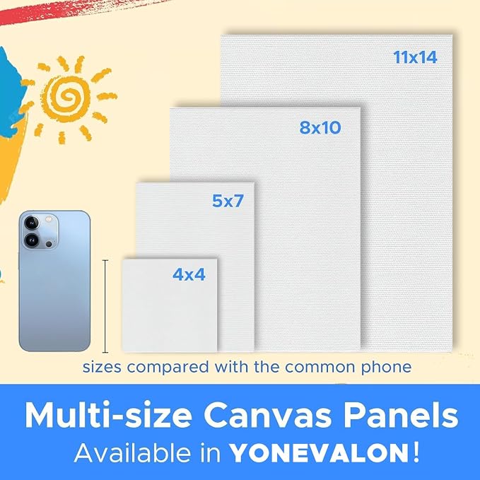 Canvas Boards for Painting 108 Pack Bulk, 5x7 Inch Small Painting Canvases - Image 8