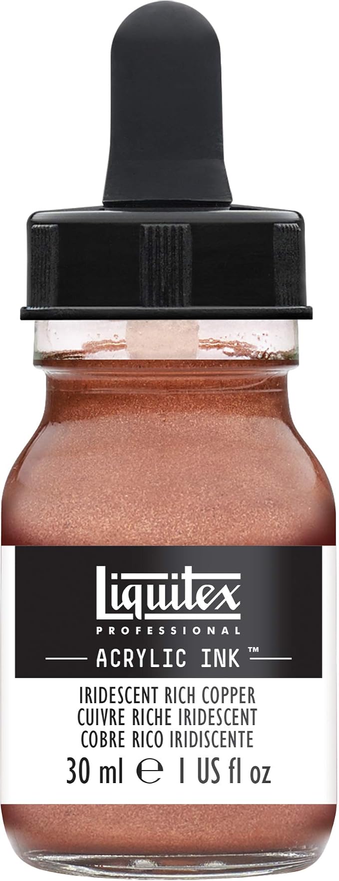 Liquitex Professional Acrylic Ink, 1-oz Jar, Iridescent Rich Copper by Liquitex