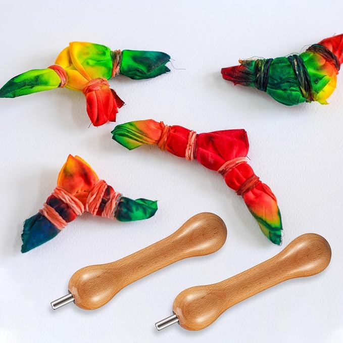 Thyle 1 Pcs Sinew for Tie Dye Wooden Pulling Tool, Handheld Wringer Device DIY - Image 7