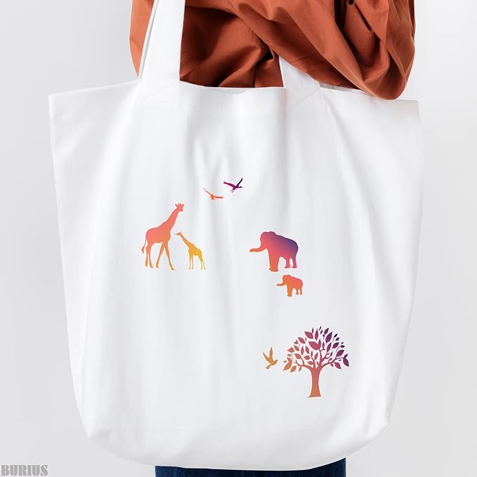 12 Pcs Large Silhouette Stencils - Image 6