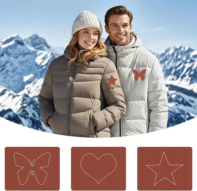 45PCS Nylon Repair Patch Self-Adhesive Pre-Cut Fabric Patch Down Jacket Repair Patches for Puffer Jackets Tenacious Tape Polyester Waterproof Lightweight Tent Repair Patch for Clothes(Light Coffee)