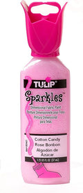 Tulip Dimensional Fabric Paint 1-1/4 Ounces-Sparkles-Cotton Candy by Tulip