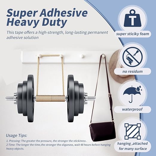 Super Sticky Double Sided Adhesive Pads, 3mm Foam 50Pcs, Strong Double-sdied - Image 4