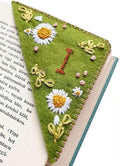 MOTEERLLU Personalized Hand Embroidered Corner Bookmark by MOTEERLLU