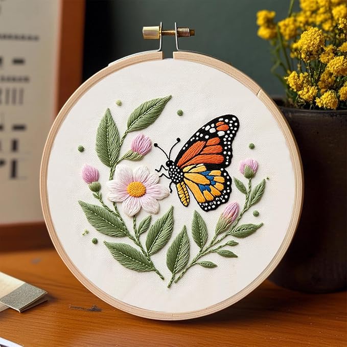 COCOMOX Embroidery Kit for Beginners, 3 Sets Cross Stitch Kits - Image 4