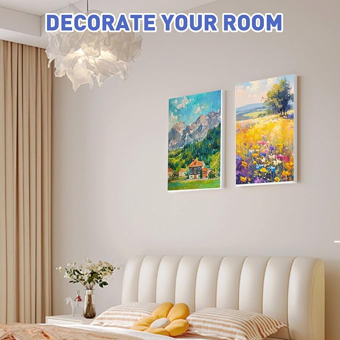ESRICH Stretched Canvas for Painting 12x16 Inch, 2 Pack Blank Canvas -5/8 in - Image 7