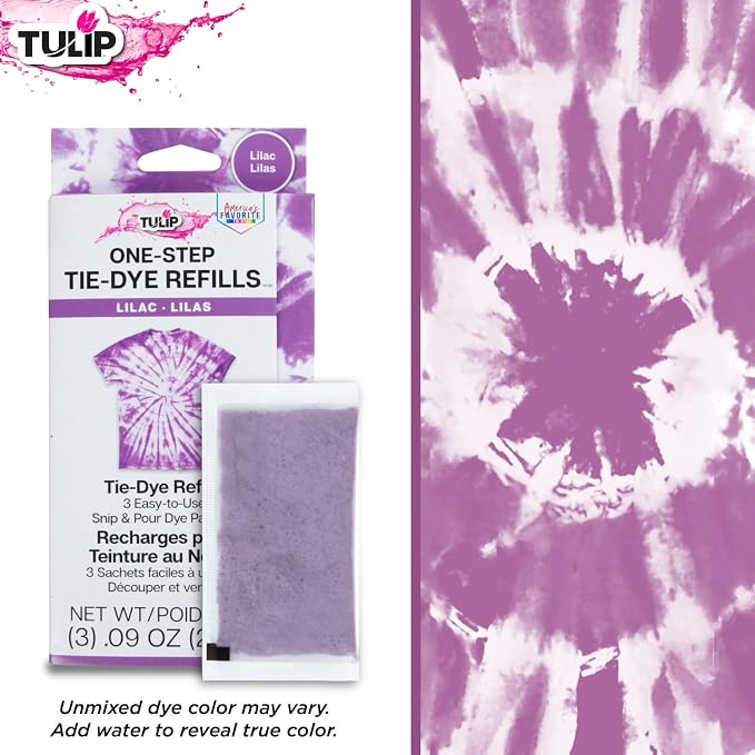 Tulip One-Step Tie-Dye Kit, 3 Fabric Dye Refill Packs - Image 4