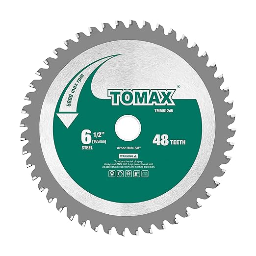 6-1/2-Inch 48 Tooth Industrial Level Steel and Ferrous Metal Saw Blade with 5/8-Inch Arbor