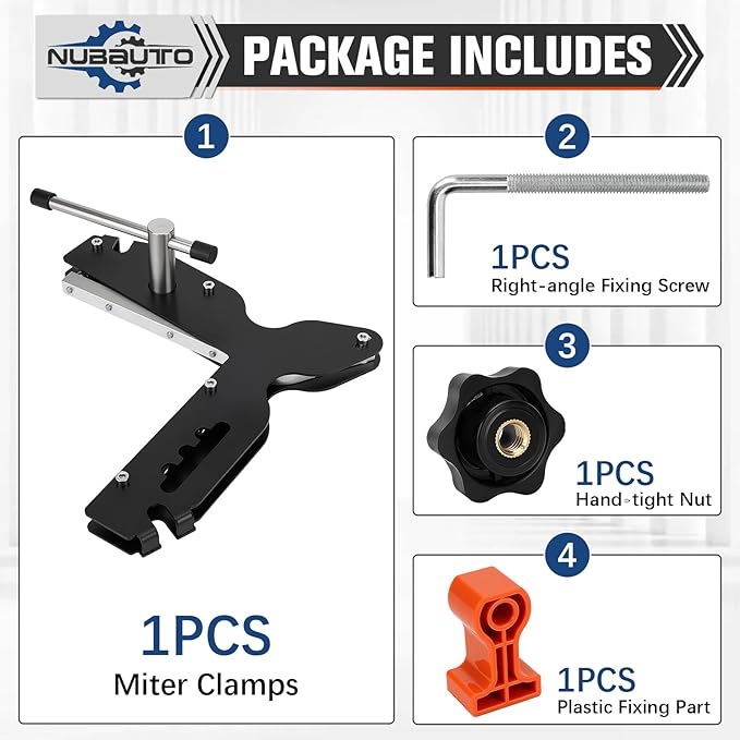Upgraded Miter Max Corner Clamps,Heavy-Duty Miter Clamps for Woodworking,Making Window Casing, Making Door Casing, Picture Frames,Cabinet Trim,Crafting Projects and More-Stronger & Easier to Use,1PCS