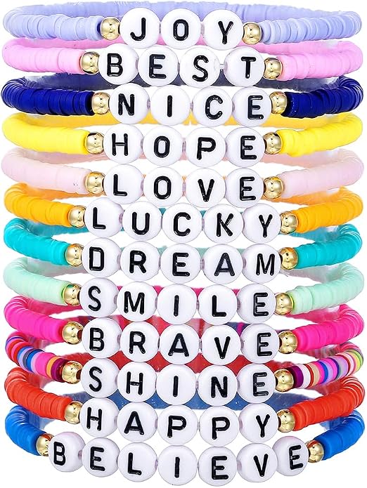 Heishi Surfer Clay Bead Bracelets Set by RINTOLER