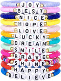 Heishi Surfer Clay Bead Bracelets Set by RINTOLER