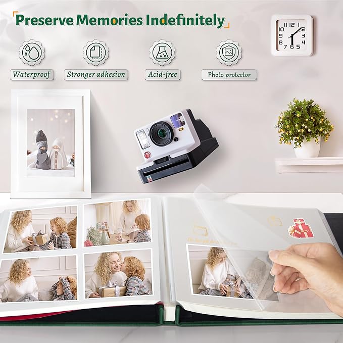 Artfeel Photo Album Self Adhesive Scrapbook, 60 Pages Large Photo Book - Image 2