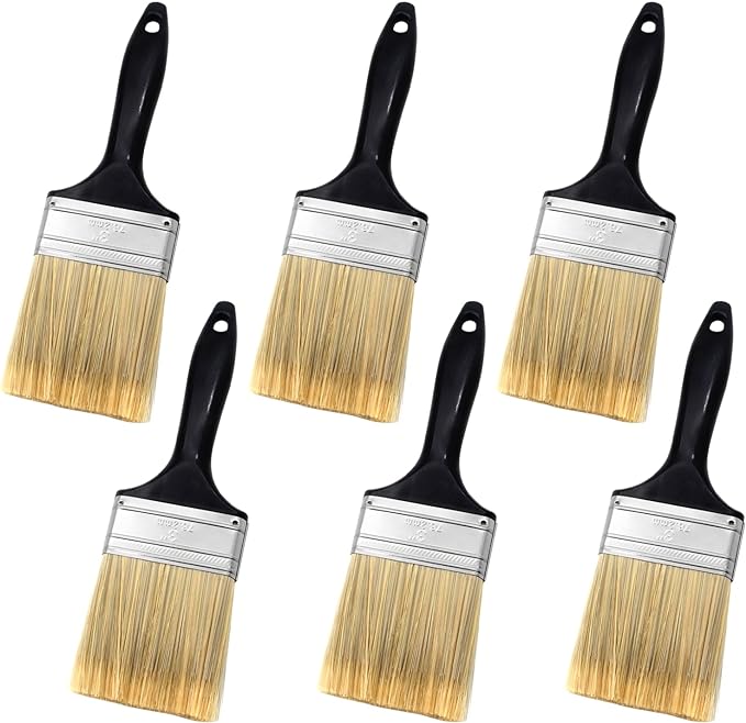 3 inch Flat Paint Brushes, Professional Paint Tools by LAPXSNZD