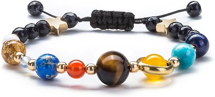 Fesciory Women Solar System Bracelet Universe Galaxy The Eight Planets Guardian by Fesciory