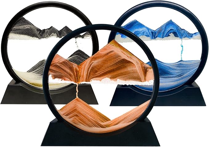 HYUGF Moving Sand Art Picture Decor, 3D Deep Sea Sandscape Liquid Motion - Image 5
