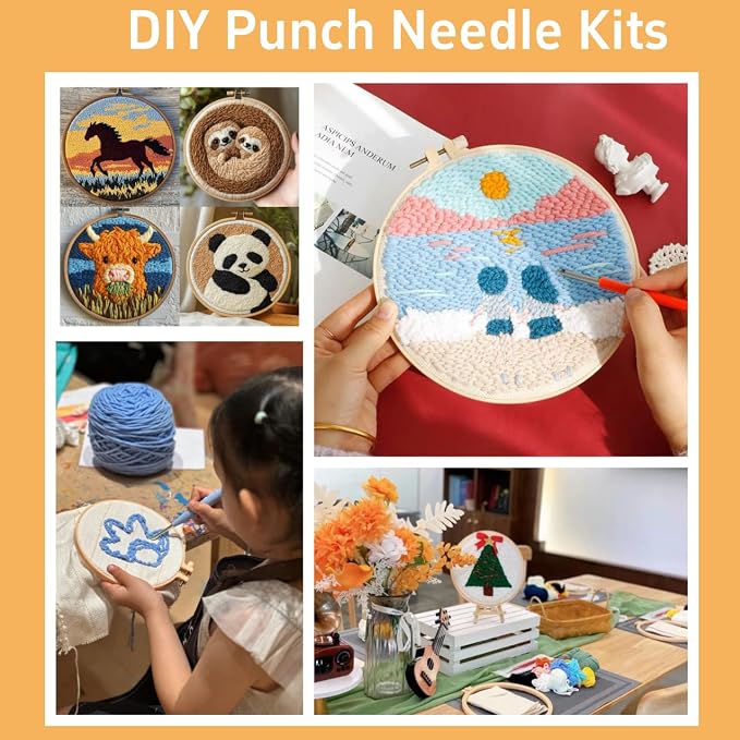 DIY Punch Needle Kits Rooster Easy - Image 6