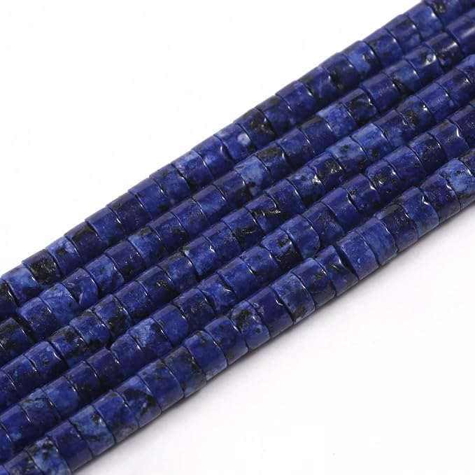 150Pcs 4×2mm Natural Lapis Lazuli Spacer Stone Beads by Nitopupu
