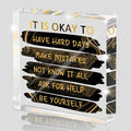"It's Okay..." Motivational Decor, Inspirational Desk Accessories by MUZRUYOU