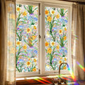 Daffodil Faux Stained Glass Window Film, Static Cling Window Film Decorative by Unknown