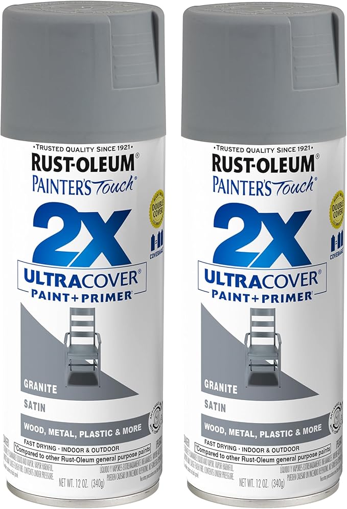 Rust-Oleum 334069-2PK Painter's Touch 2X Ultra Cover Spray Paint, 12 oz by Rust-Oleum