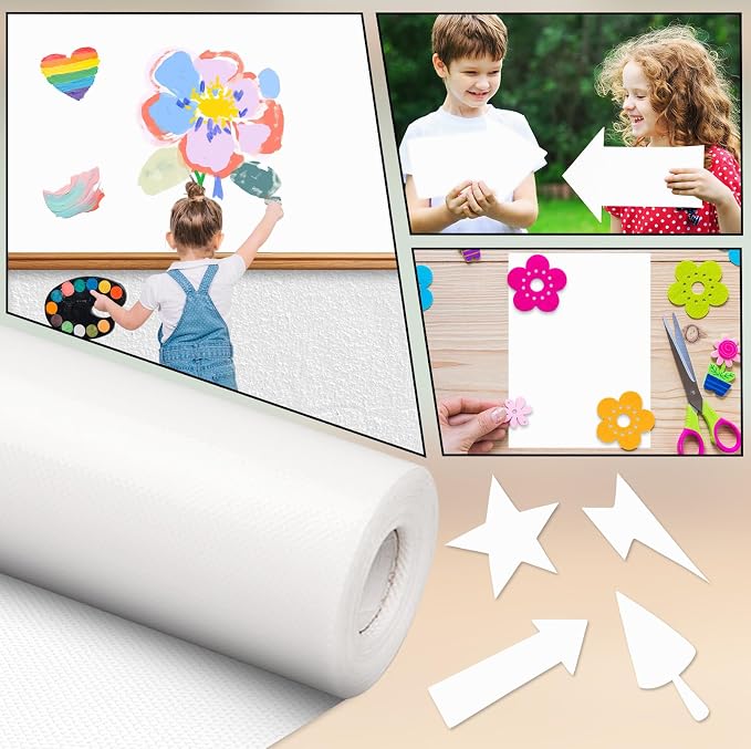 Inkspire White Bulletin Board Paper Roll, 14.8FTx18.5IN Large Reusable - Image 5