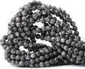 60PCS 6mm Natural Black Labradorite Gemstone Round Loose Beads Crystal Energy by CHEAVIAN
