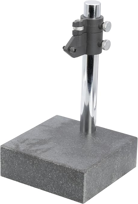 Granite Check Comparator Stand, Fine Adjustment, 6" x 6" x 2", 0.00005" Flatness Tolerance