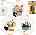 Embroidery Kit for Beginners, Stamped Kits by RidaaFri