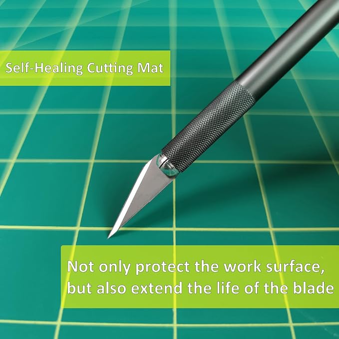 NEWBRAUG 18'' × 24'' Perfect Self Healing Cutting Mat, Non-Slip Gridded Rotary - Image 8