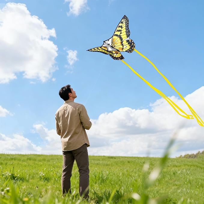 Butterfly Kites for Kids and Adults, 300ft String Handle Included - Image 3