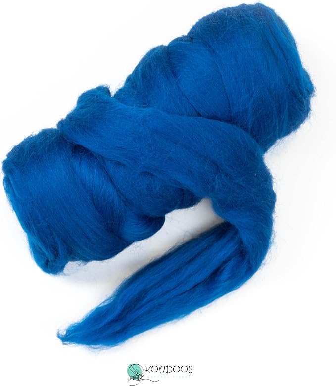 Colored Natural Wool roving, 8 OZ. Best Wool - Image 2