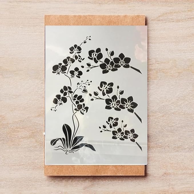 TIAMECH A4 Reusable Orchid Stencil - Image 2