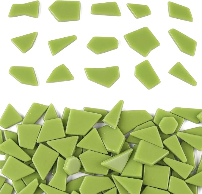 Youway Style Green Glass Mosaic Tiles by YouwayStyle