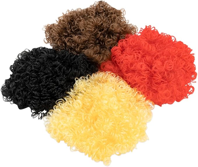 Hygloss 2 oz Curly Doll Hair for Crafts Assorted- Premium Synthetic Hair for - Image 6