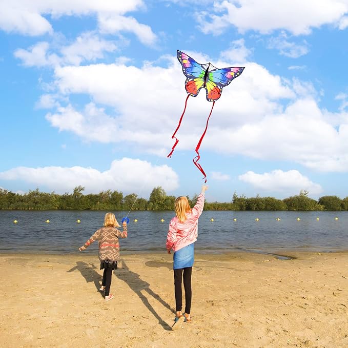 Butterfly Kites for Kids and Adults, 300ft String Handle Included - Image 5