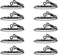 loyal LED High Bay Shop Lights: UFO Dimmable Commercial Lighting 6000K - for Warehouse Garage Workshop Gym with US Plug Cable