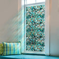 funlife Original Hand-Drawn Privacy Stained Glass Window Film, Single Sided by funlife