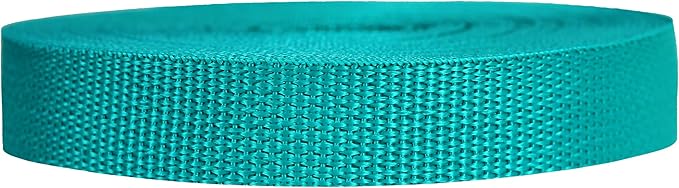 Lightweight Polypropylene Webbing - Poly Strapping for Outdoor DIY Gear Repair, Pet Collars, Crafts – 3/4 Inch by 10, 25, or 50 Yards, Over 20 Colors