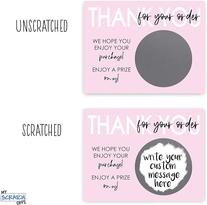 My Scratch Offs Small Business Thank you Promotion DIY Make Your Own Scratch - Image 4