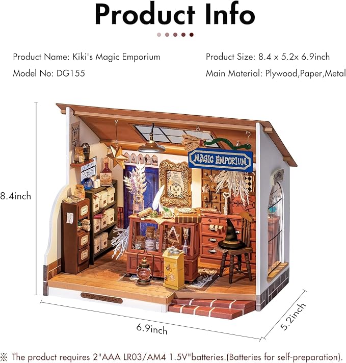 Rolife DIY Miniature House Kit Magic House, Tiny House Kit - Image 8